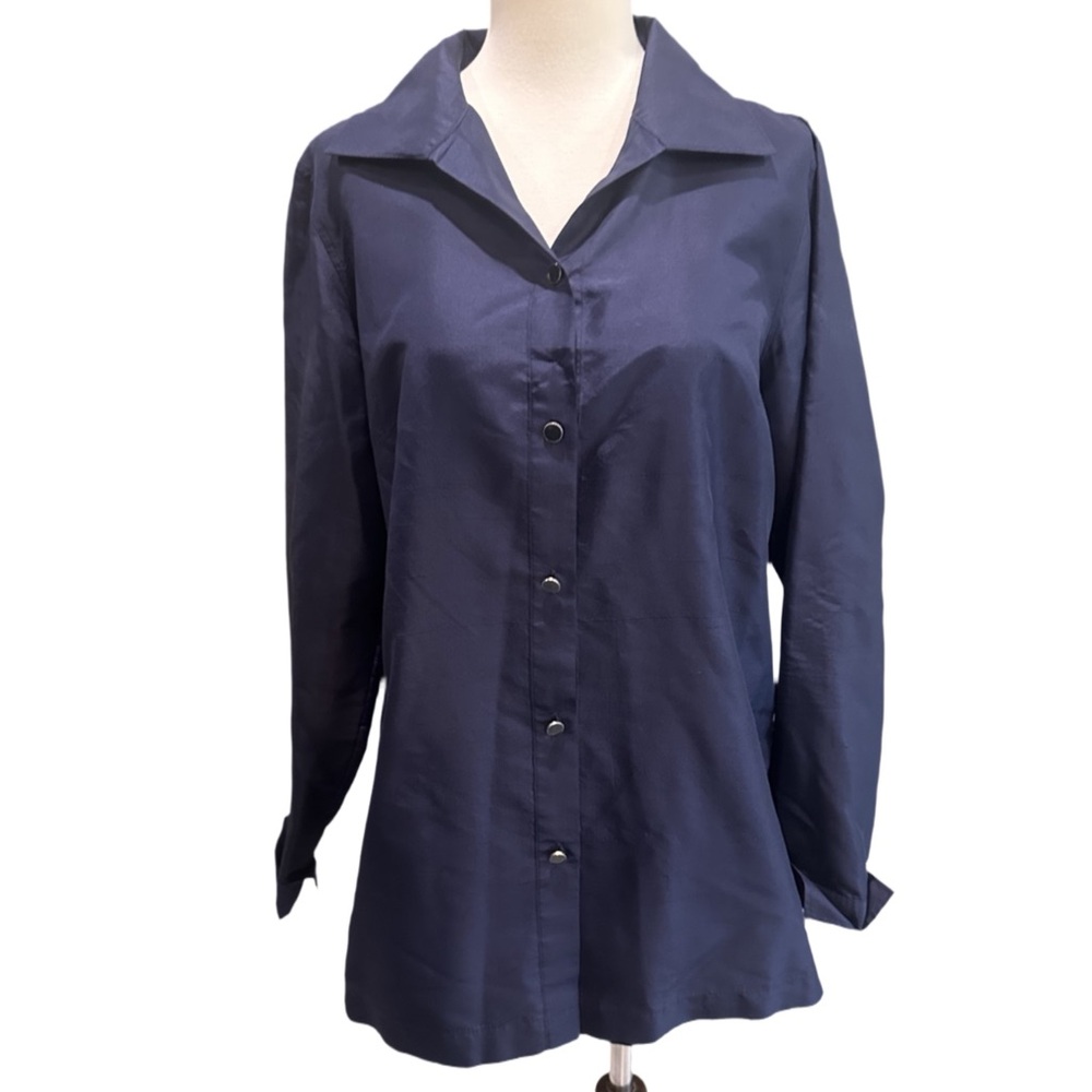 Talbots Midnight Blue Button Down Shirt